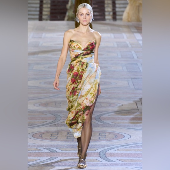 ZIMMERMANN Luminosity Strapless Midi Dress Zimmermann Size 2 - Picture 7 of 17